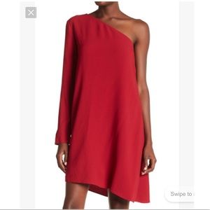 Theory Sintsi Rosina Crepe Dress (Red, 2)